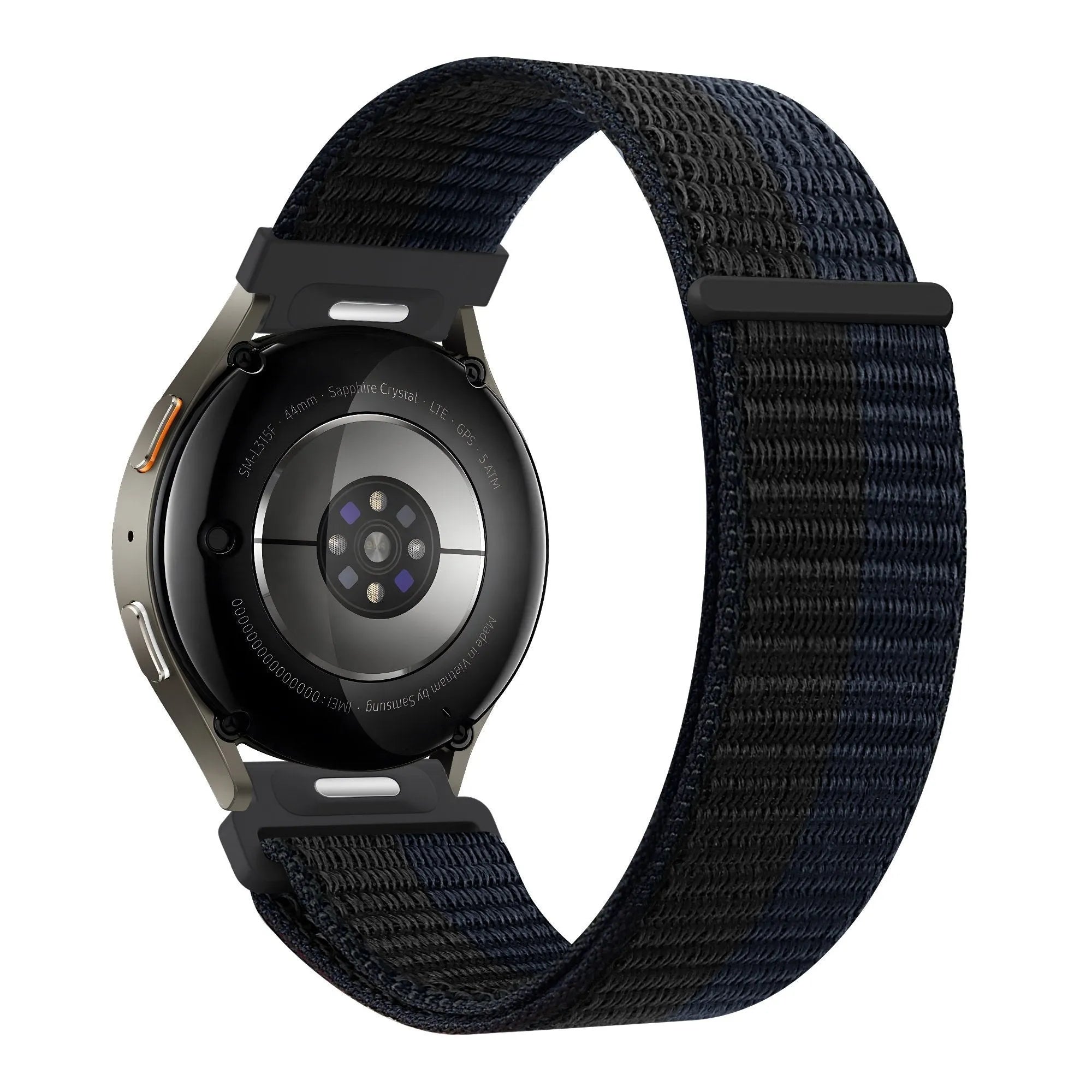 Bandz Bracelet nylon 'Easy Fit' Oppo Watch X (noir/bleu)