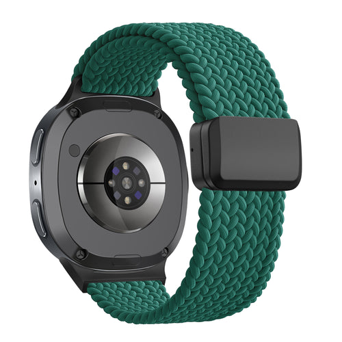 Bandz Samsung Galaxy Watch 8 Classic magnetisch geweven bandje (groen)