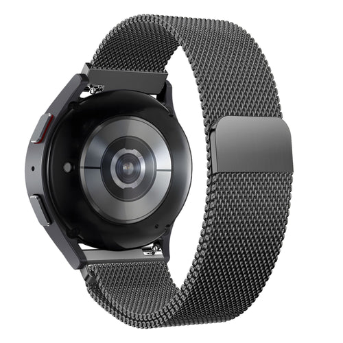 Bandz Garmin Forerunner 570 - 42mm Milanese Loop Strap (Black)