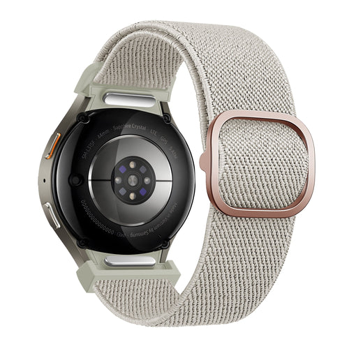 Bandz Samsung Galaxy Watch 4 Classic 42mm elastische band 'Easy fit' (beige)