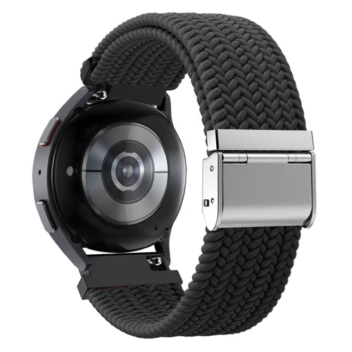 Bandz Garmin Vivoactive 4 Gewebtes Nylonarmband (Schwarz)