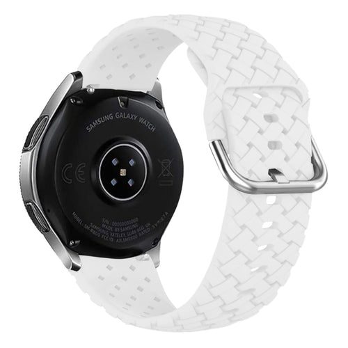 Withings ScanWatch Nova Geflochtenes Silikonarmband (Weiß)