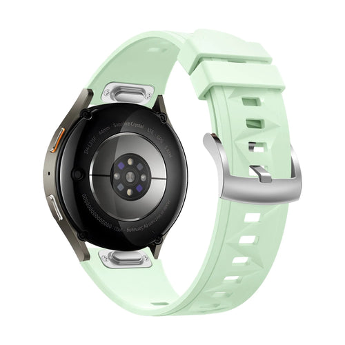 Bandz Fossil Gen 6 - 42mm siliconen band 'Easy fit' (lichtgroen)