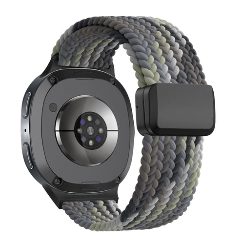 Bandz Bracelet tissé magnétique Samsung Galaxy Watch 8 - 40mm (mandala noir)