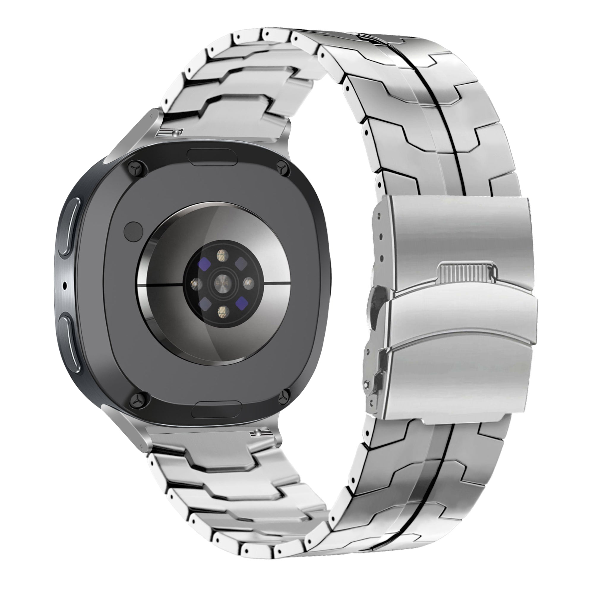 Bandz Samsung Galaxy Watch 8 - 44mm Stahlarmband 'Iron' (Silber)