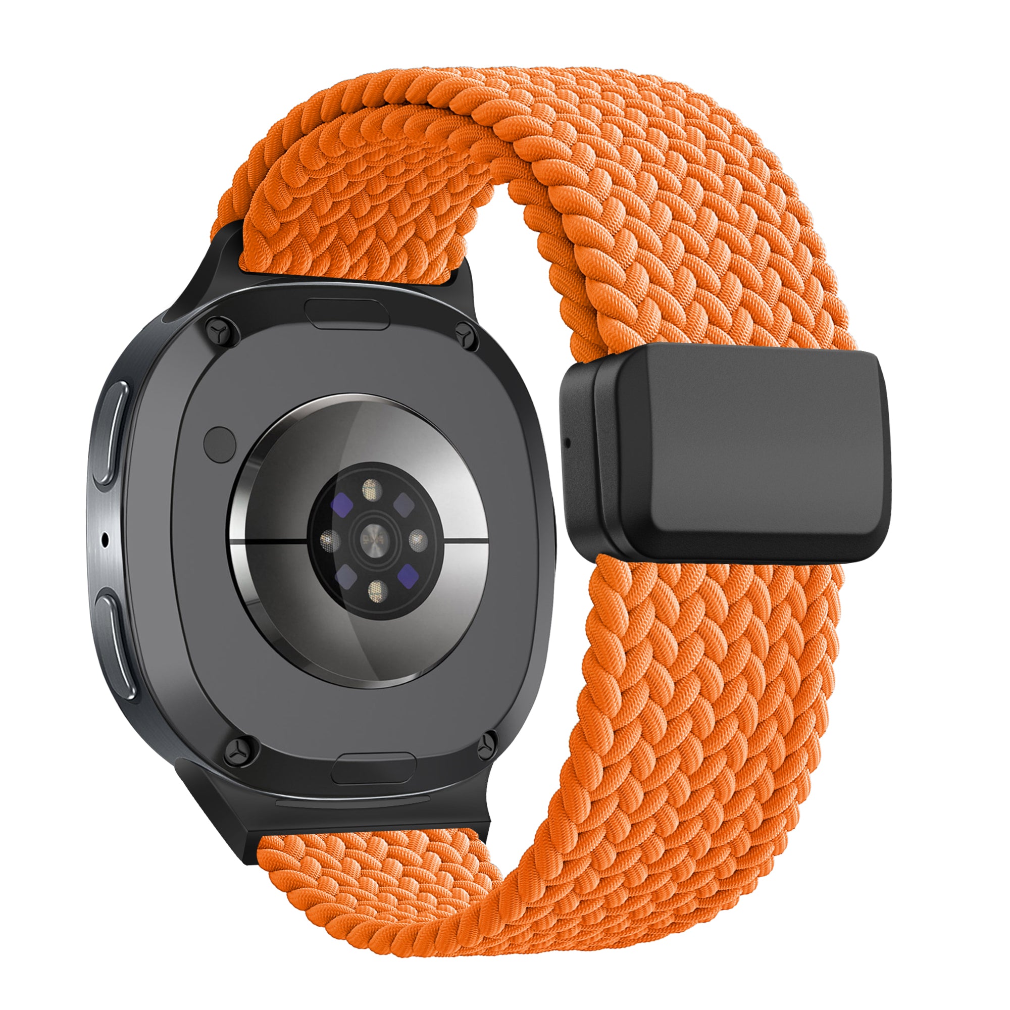 Bandz Samsung Galaxy Watch 8 Classic Magnetisches Geflochtenes Armband (Orange)