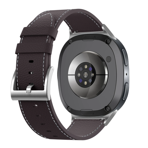 Samsung Galaxy Watch 8 Classic Leather Grain Strap (Coffee Brown)
