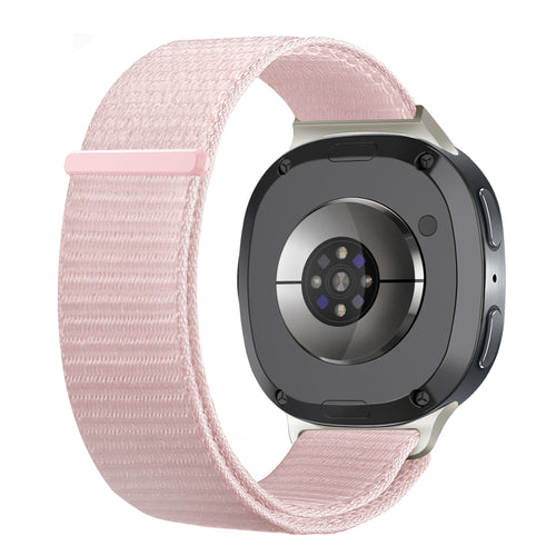 Bracelet nylon Samsung Galaxy Watch 8 Classic (rose clair)