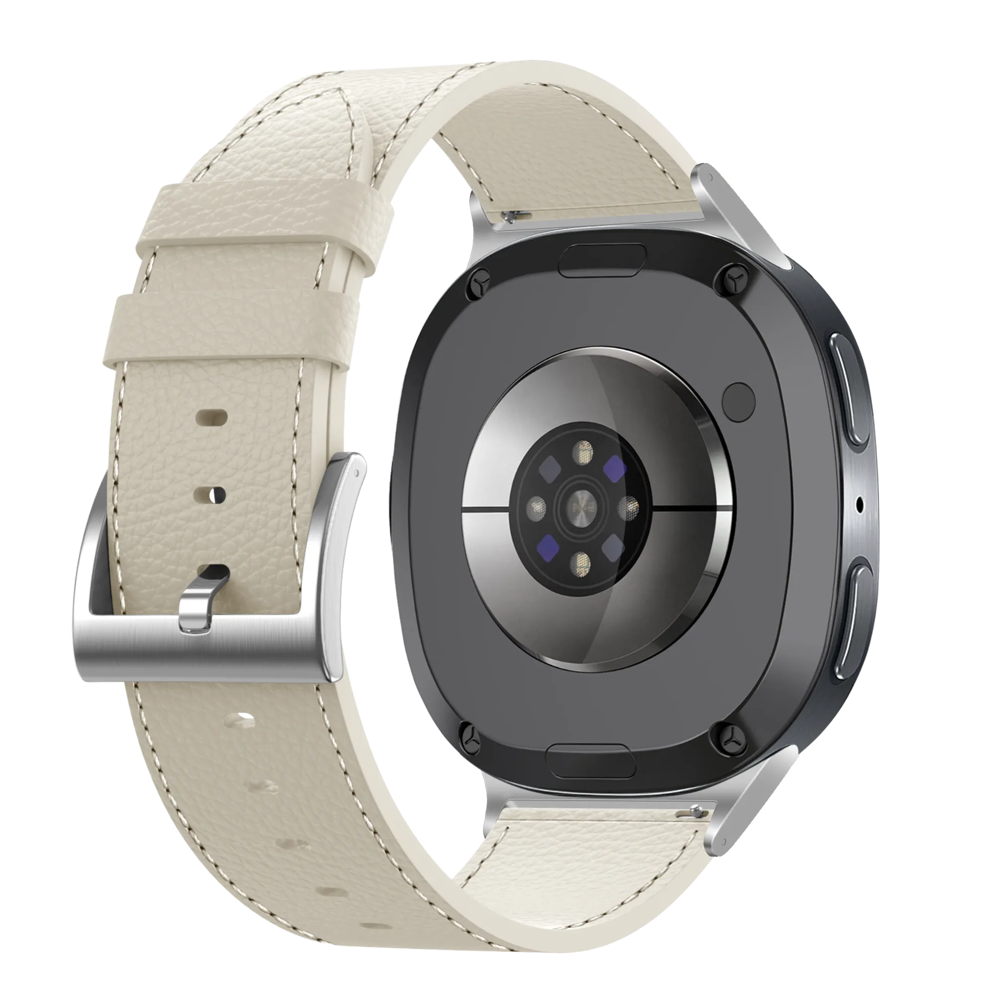 Samsung Galaxy Watch 8 - 40mm Leather Grain Strap (Beige)