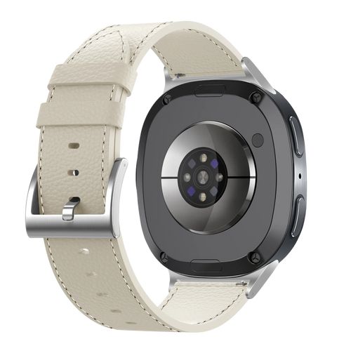 Samsung Galaxy Watch 8 - 44mm Leather Grain Strap (Beige)