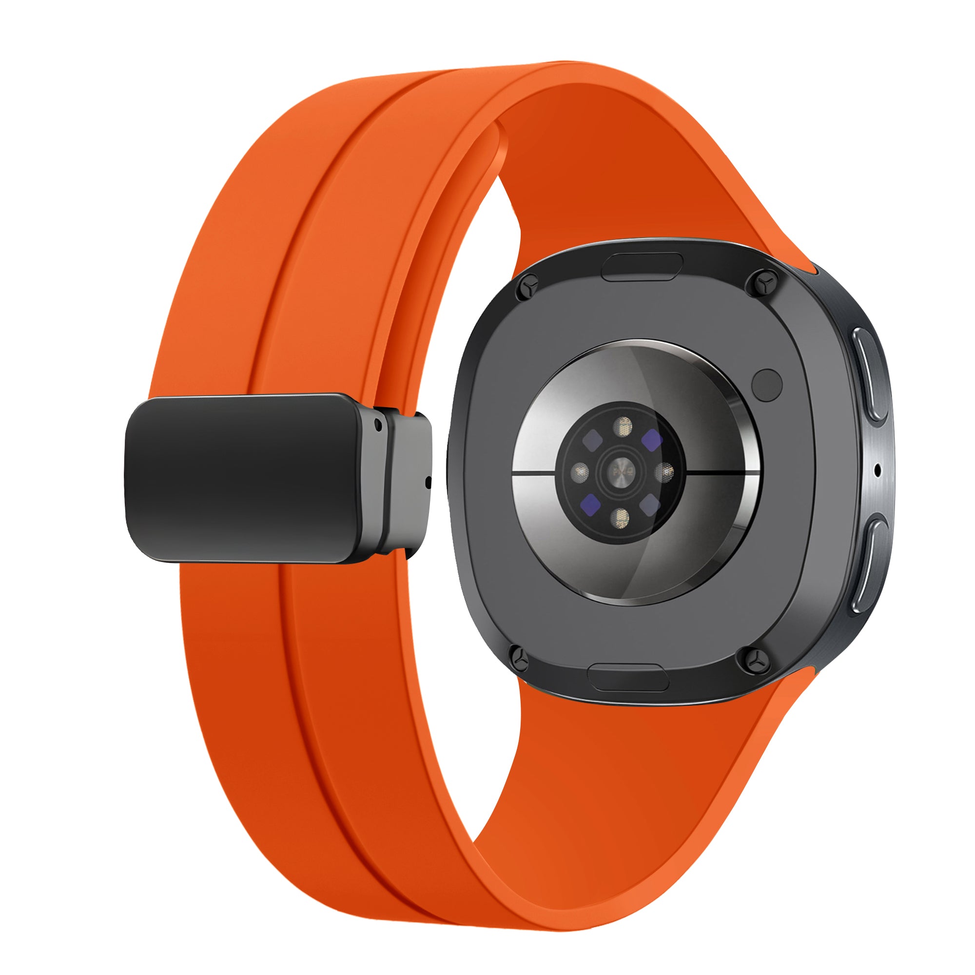 Samsung Galaxy Watch 8 - 44mm D-Schnalle Silikonarmband (Orange)