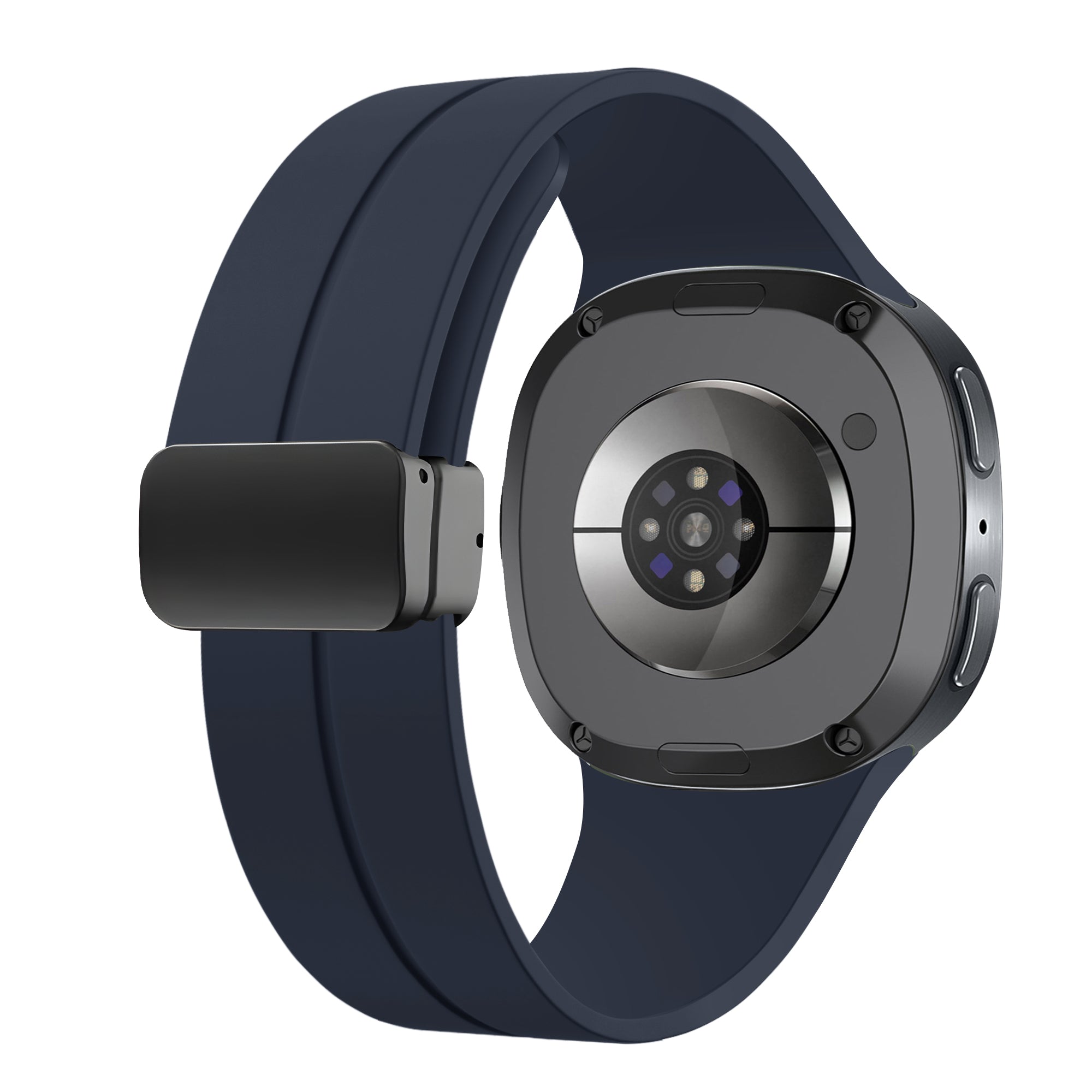 Bracelet silicone avec boucle Samsung Galaxy Watch 8 - 40mm (bleu foncé)