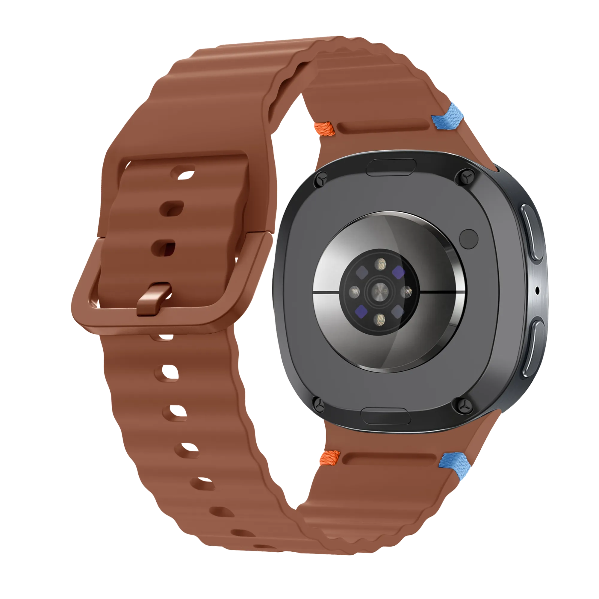 Samsung Galaxy Watch 8 - 40mm Wave Silicone Strap (Brown)