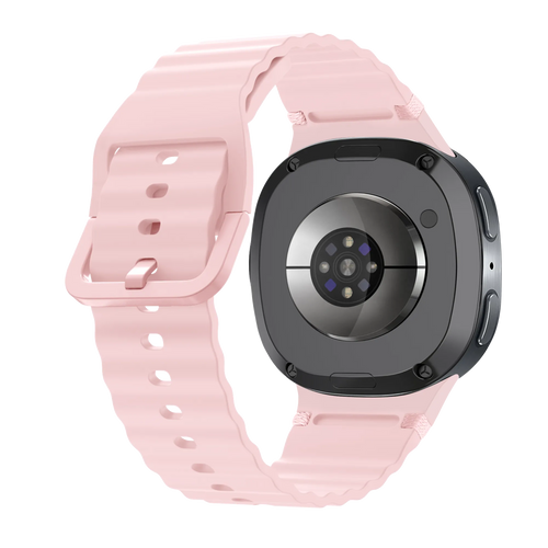 Samsung Galaxy Watch 8 Classic Wave Silicone Strap (Pink)