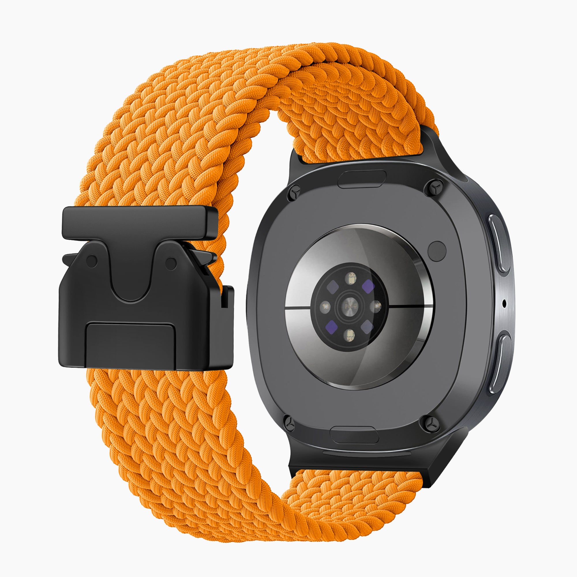 Samsung Galaxy Watch 9 - 44mm Braided Strap P-Buckle (Orange)