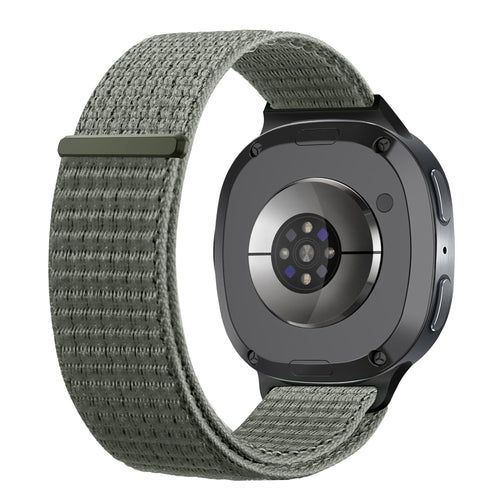 Samsung Galaxy Watch 8 Classic Nylonarmband (Grau-Grün)