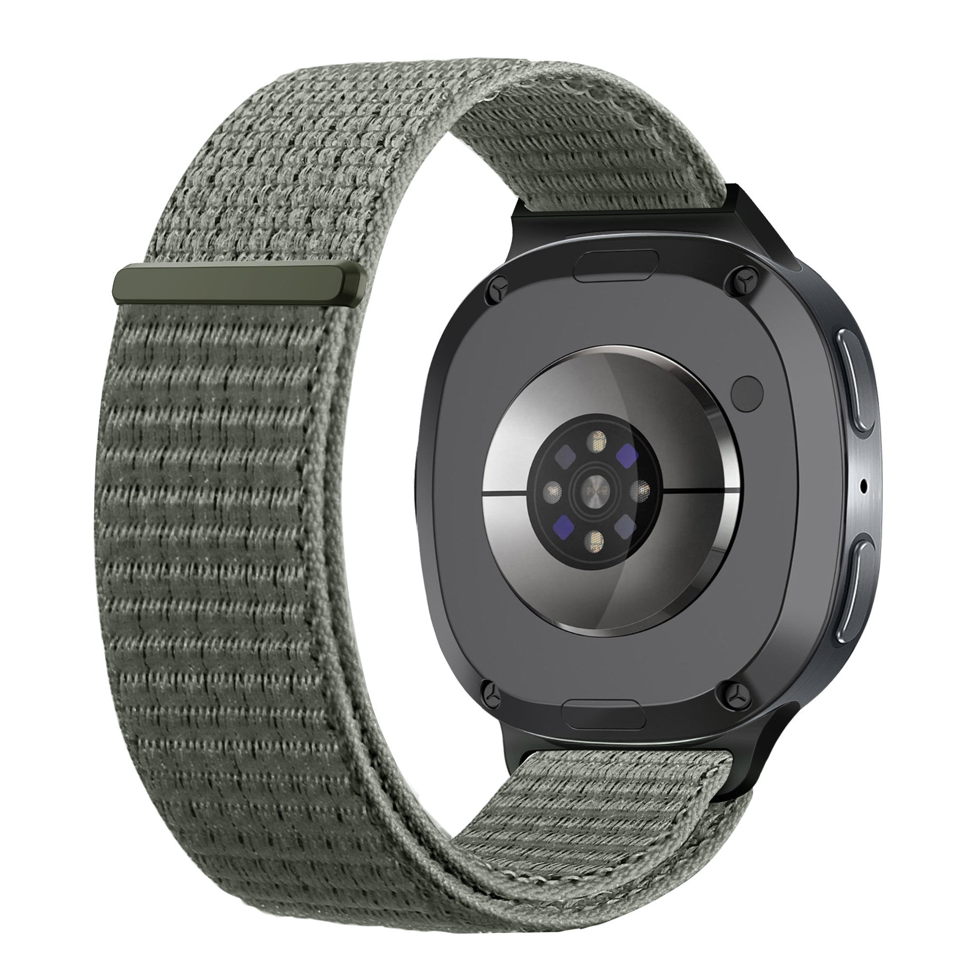 Bracelet nylon Samsung Galaxy Watch 8 - 40mm (gris-vert)