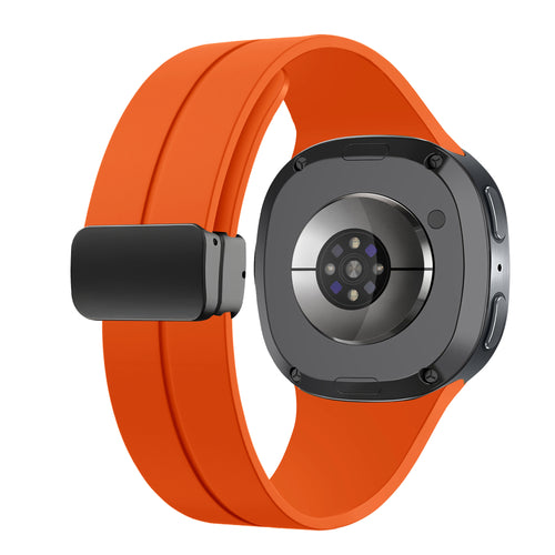 Samsung Galaxy Watch 8 - 40mm D-Buckle Silicone Strap (Orange)