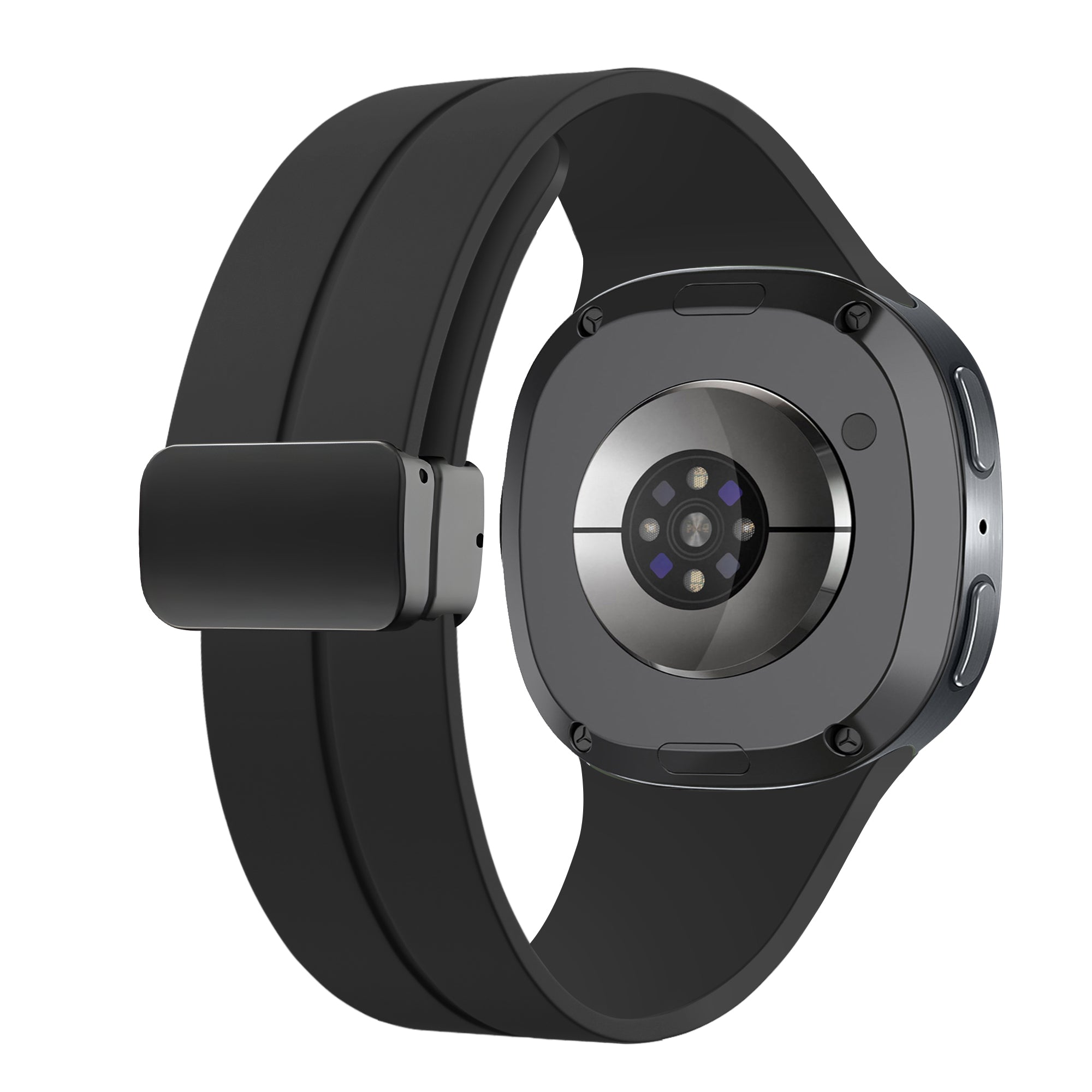 Samsung Galaxy Watch 8 - 40mm D-Buckle Silicone Strap (Black)