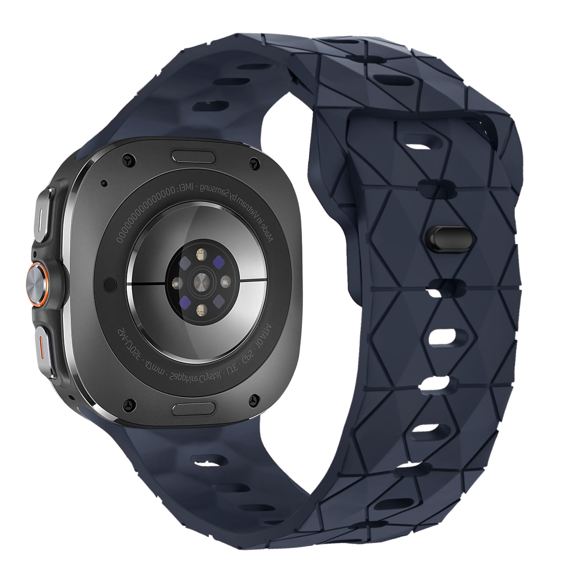 Bandz Bracelet silicone 'Hexagons' Samsung Galaxy Watch Ultra (bleu foncé)