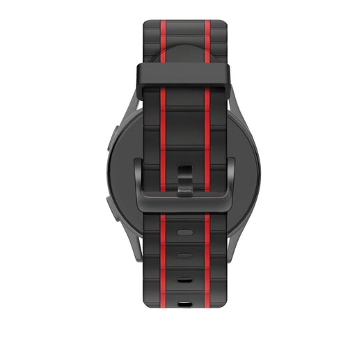 Bandz CMF Watch 3 Pro Sport band gestreept (zwart/rood)