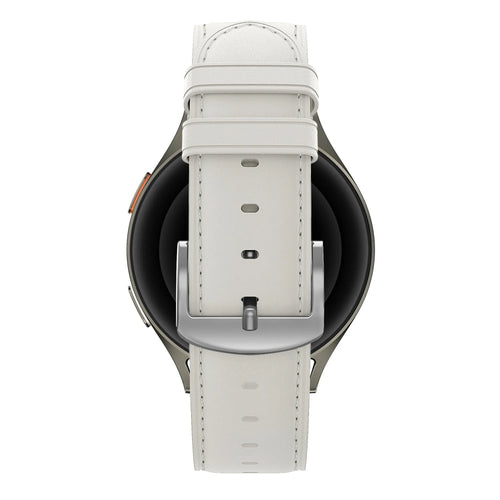 Bandz Fossil Gen 5e - 42mm Lederarmband 'Easy Fit' (Weiß)
