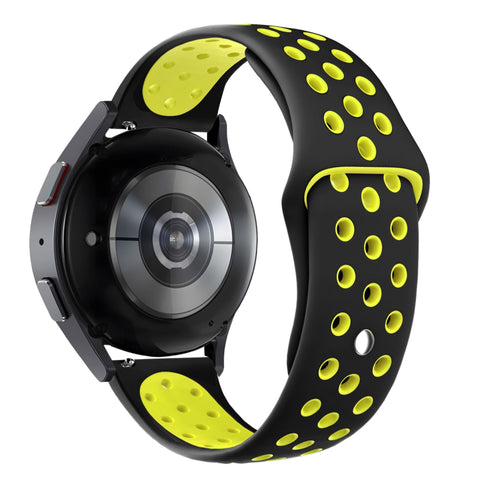 Bandz Huawei Watch GT 7 - 46mm Sport Strap 'Deluxe' (Black/Yellow)