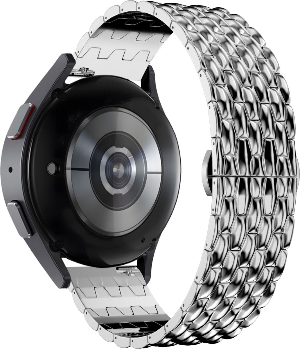 Bandz Correa de acero 'Dragon' universal 20mm (plata)