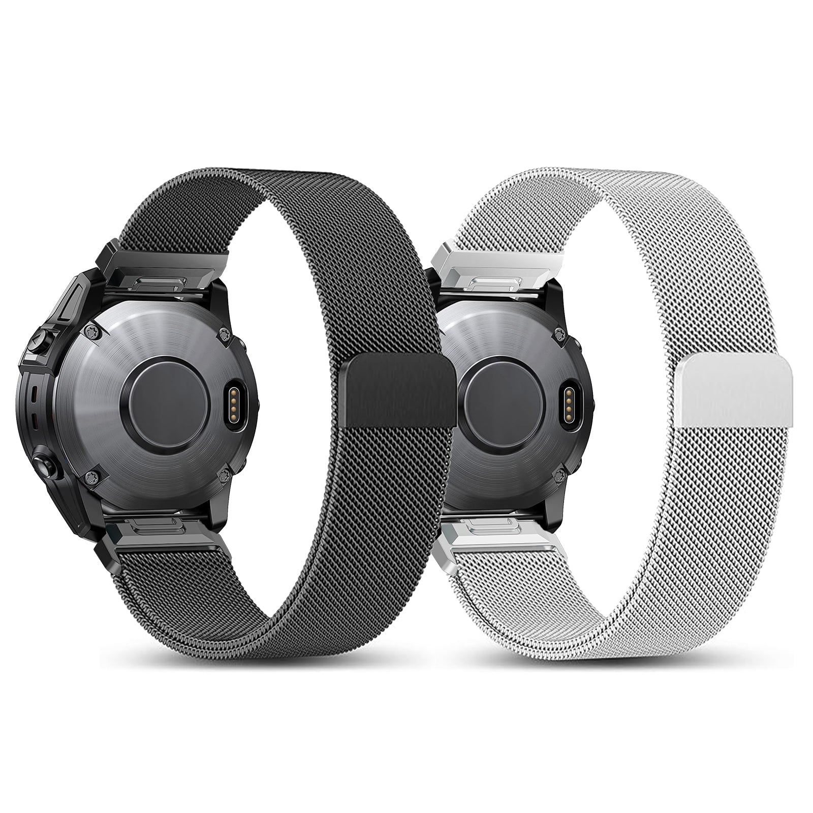 Amazfit T-Rex Ultra 2 Premium Milanese Strap (Silver)