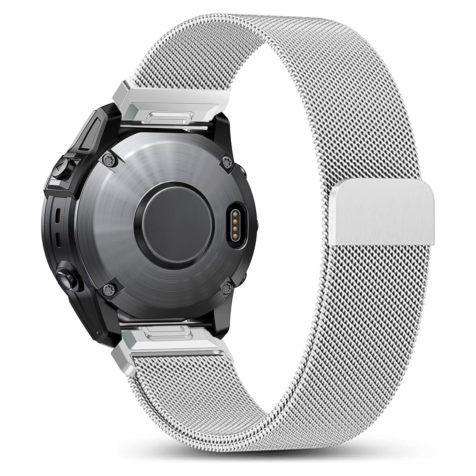 Amazfit T-Rex Ultra 2 Premium Milanese Strap (Silver)