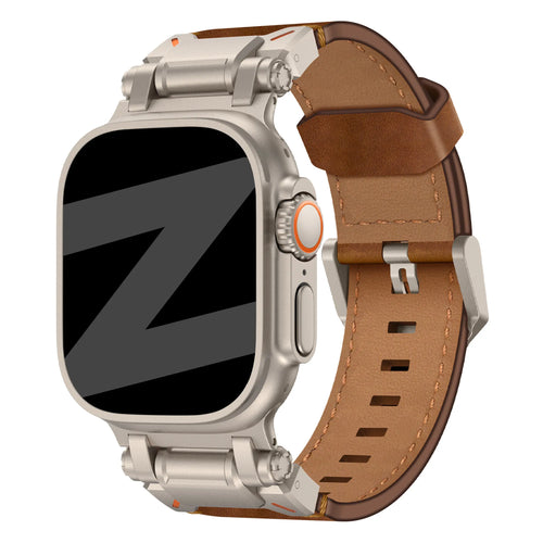 Bandz Apple Watch Leather Strap 'Explorer' (Brown)