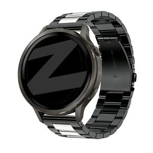 Bandz Garmin Forerunner 570 - 47mm Steel Strap 'Classic' (Black/Silver)
