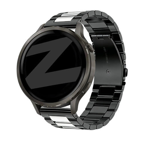 Bandz Garmin Forerunner 570 - 47mm Steel Strap 'Classic' (Black/Silver)
