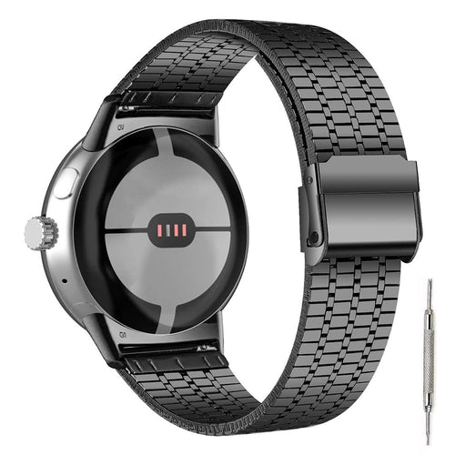 Google Pixel Watch 5 - 41mm roestvrij stalen band (zwart)
