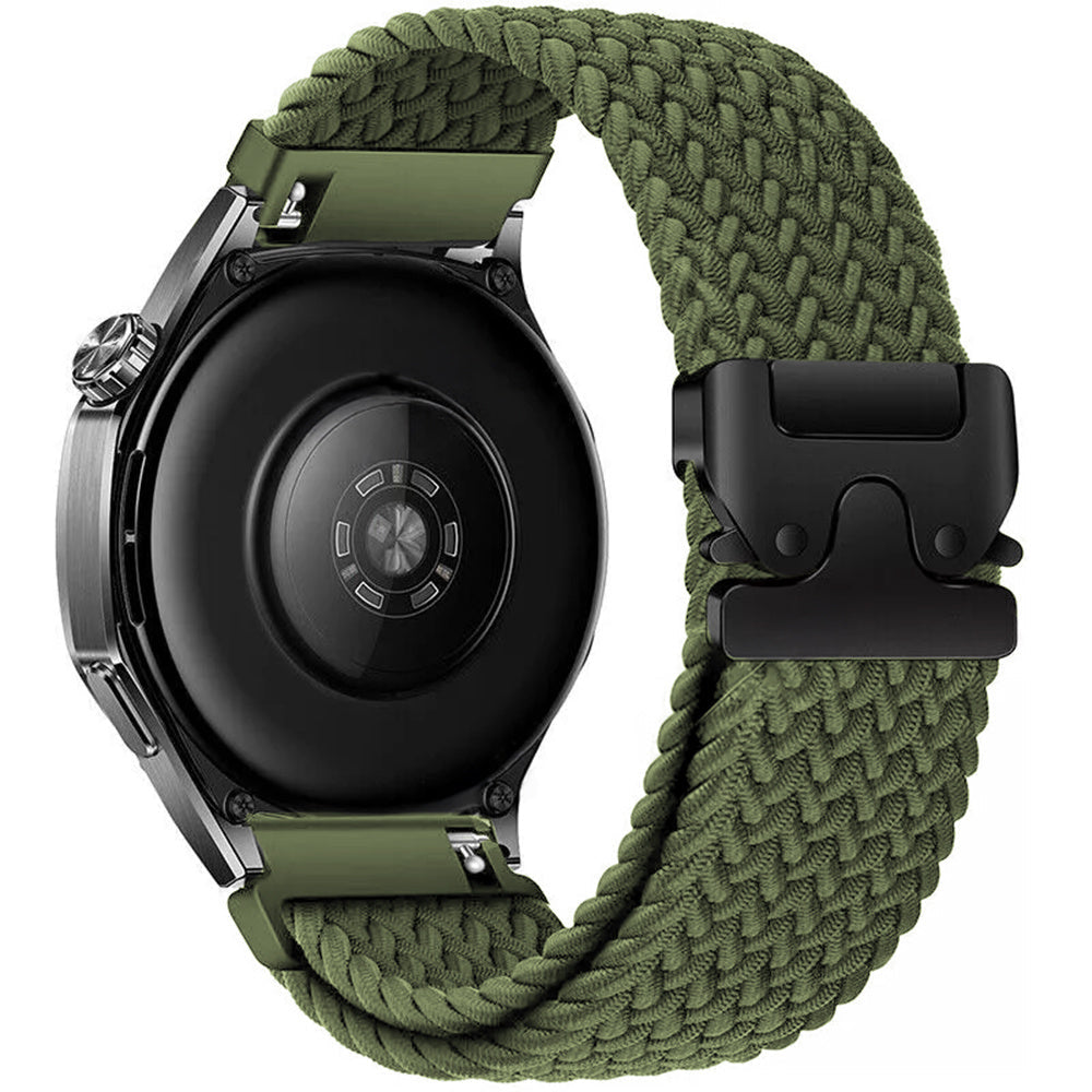 Correa trenzada con hebilla Garmin Vivomove Style (verde)