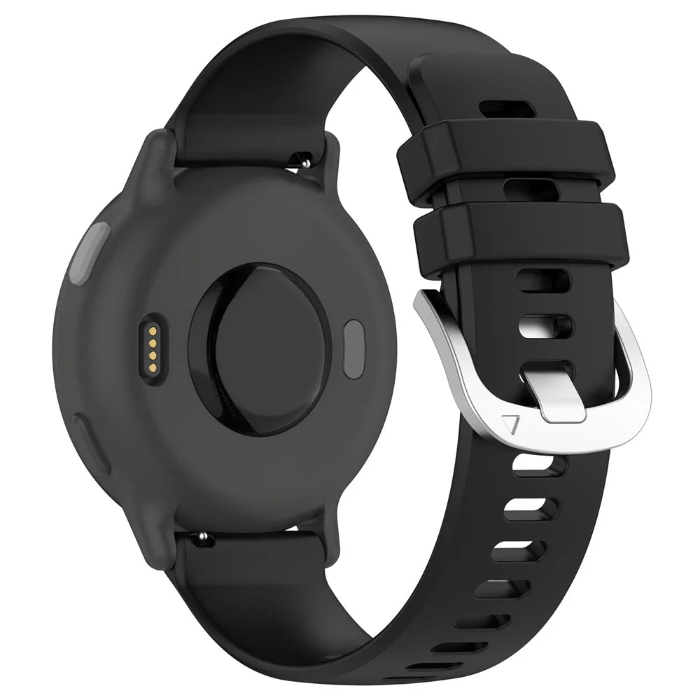 Coros Apex 4 - 42mm siliconen classic bandje (zwart)