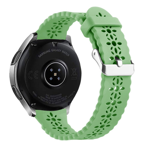 Bracelet de silicone avec relief Withings Steel HR Sport (vert)