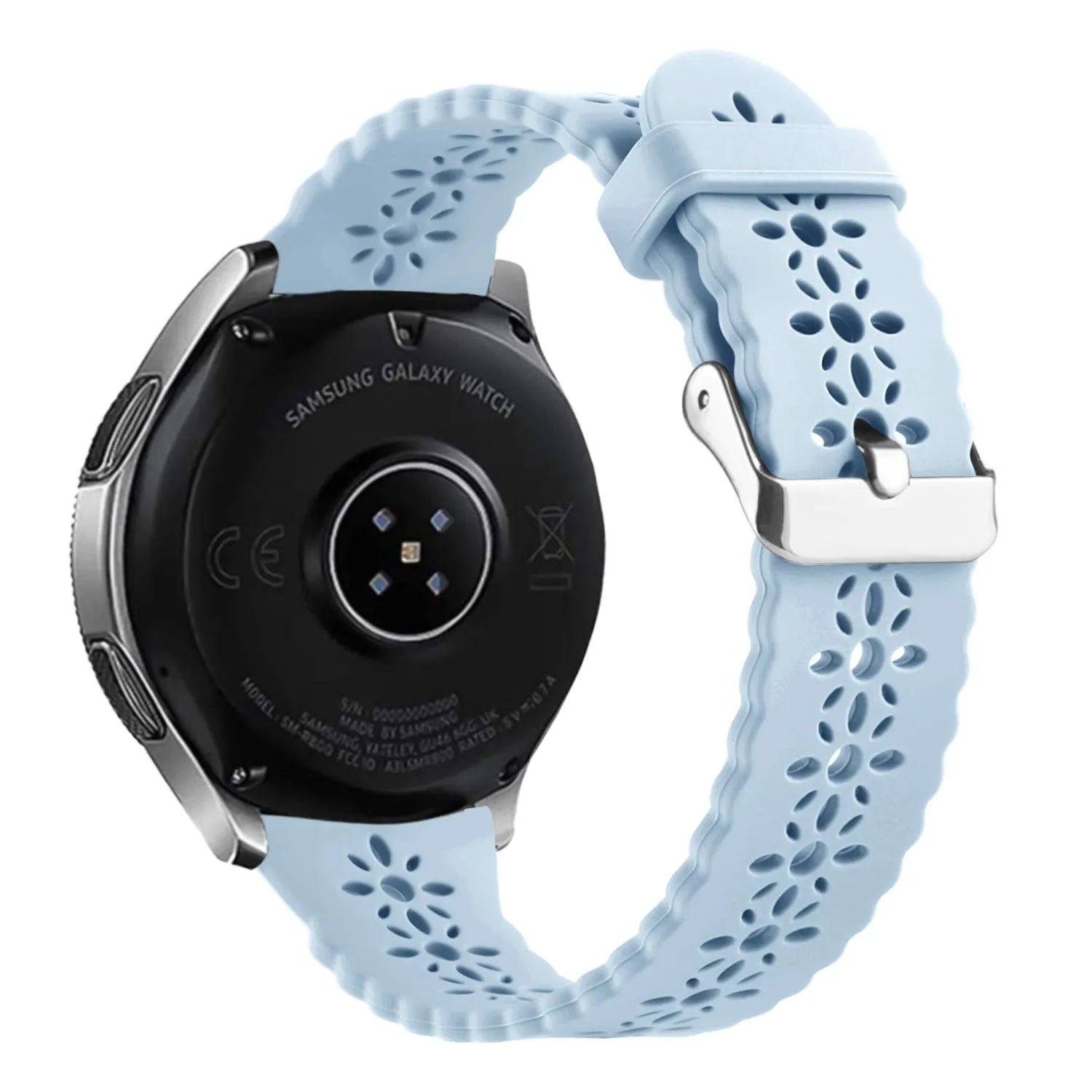 Amazfit Bip U (Pro) Gemustertes Silikonarmband (Mist Blau)