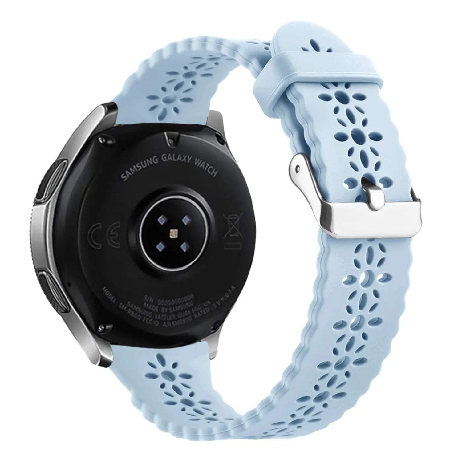 Amazfit Active Patterned Silicone Strap (Mist Blue)