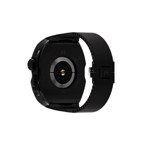 Reqior Boîtier avec bracelet en caoutchouc Apple Watch Ultra (noir)