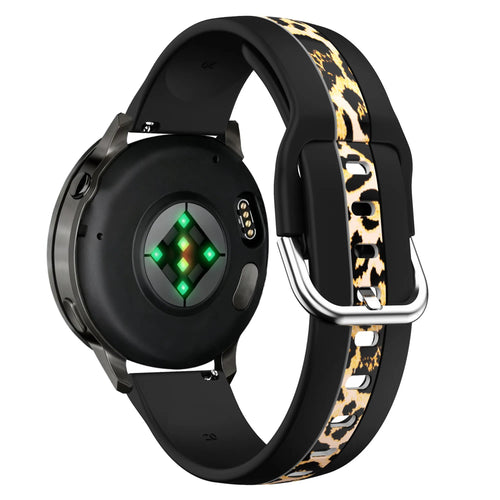 Bandz Oozoo Smartwatch 20mm Dual Leopard Armband (Schwarz)
