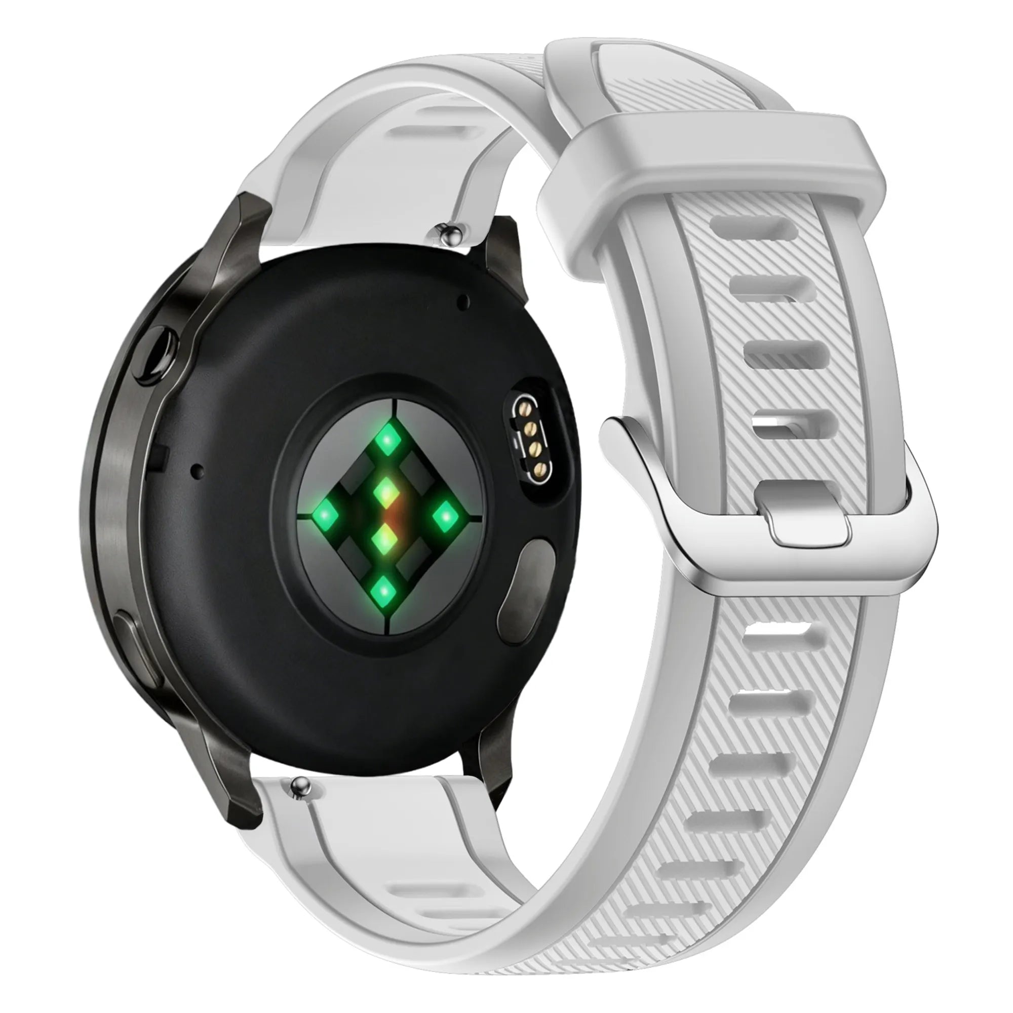 Bandz Garmin Forerunner 570 - 42mm dual sport band met gesp (grijs)