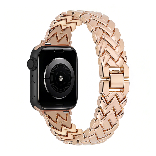 Bandz Bracelet metal 'V-Type' Apple Watch (or rose)