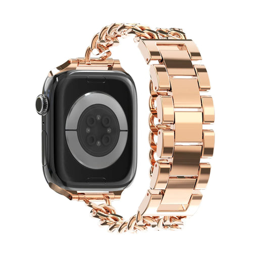 Bandz Apple Watch Steel Strap 'Double Tour' (Rose Gold)
