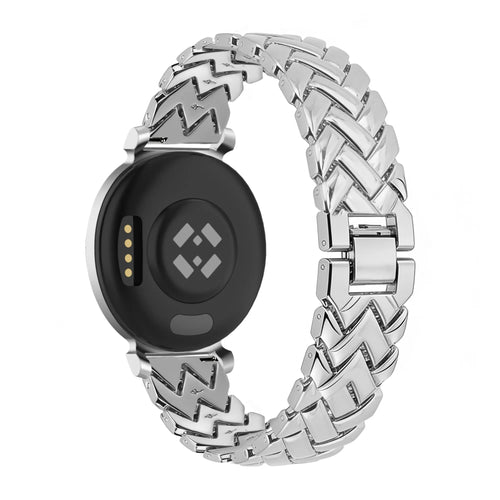 Bandz Bracelet metal 'V-Type' Pebble Round 2 - 14mm (argent)