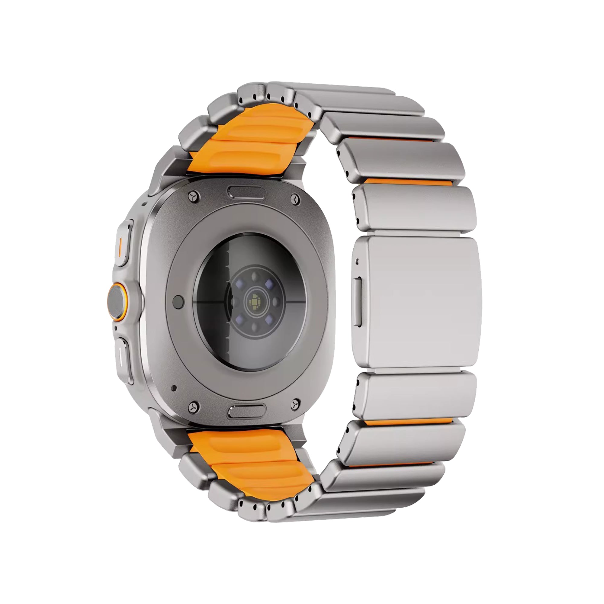 Bandz Bracelet titane 'Hybrid' Samsung Galaxy Watch Ultra (titane/orange)