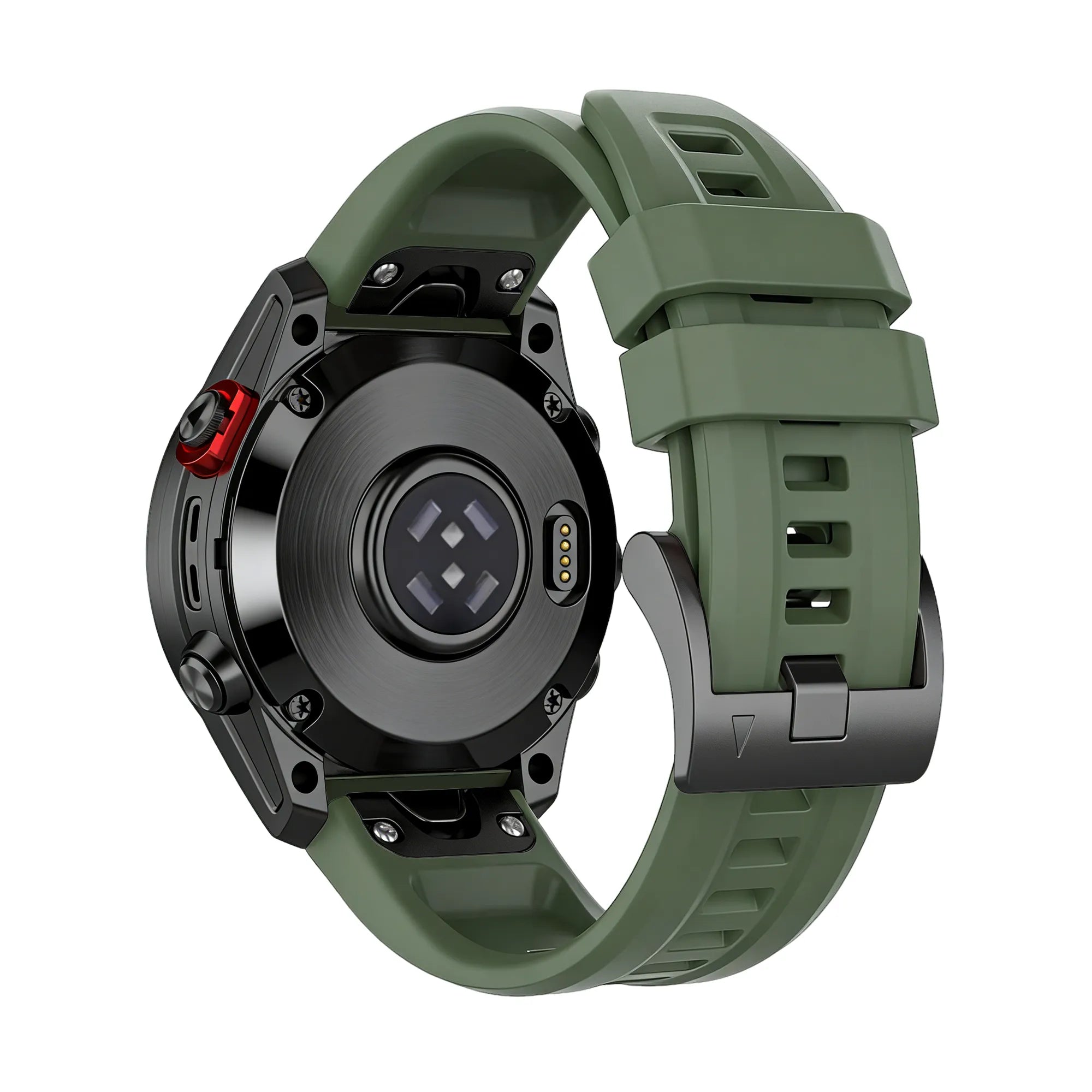 Bandz Bracelet silicone 'Classic' Garmin Approach S62 (vert militaire)