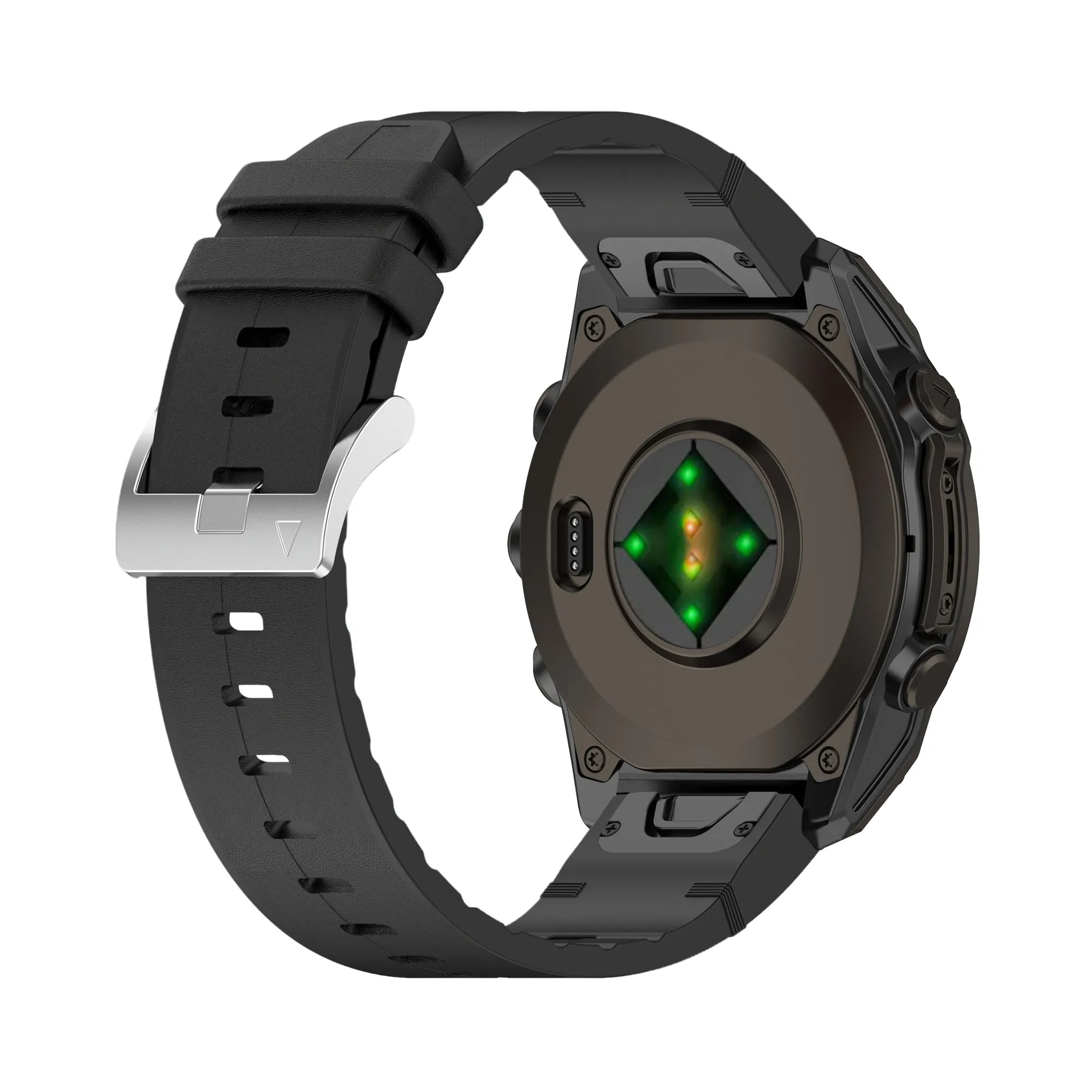 Garmin Instinct E - 40mm Hybrid Lederarmband (Schwarz)