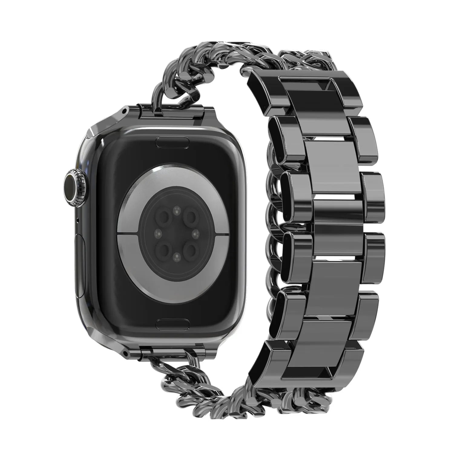 Bandz Apple Watch Stahlarmband 'Double Tour' (Schwarz)