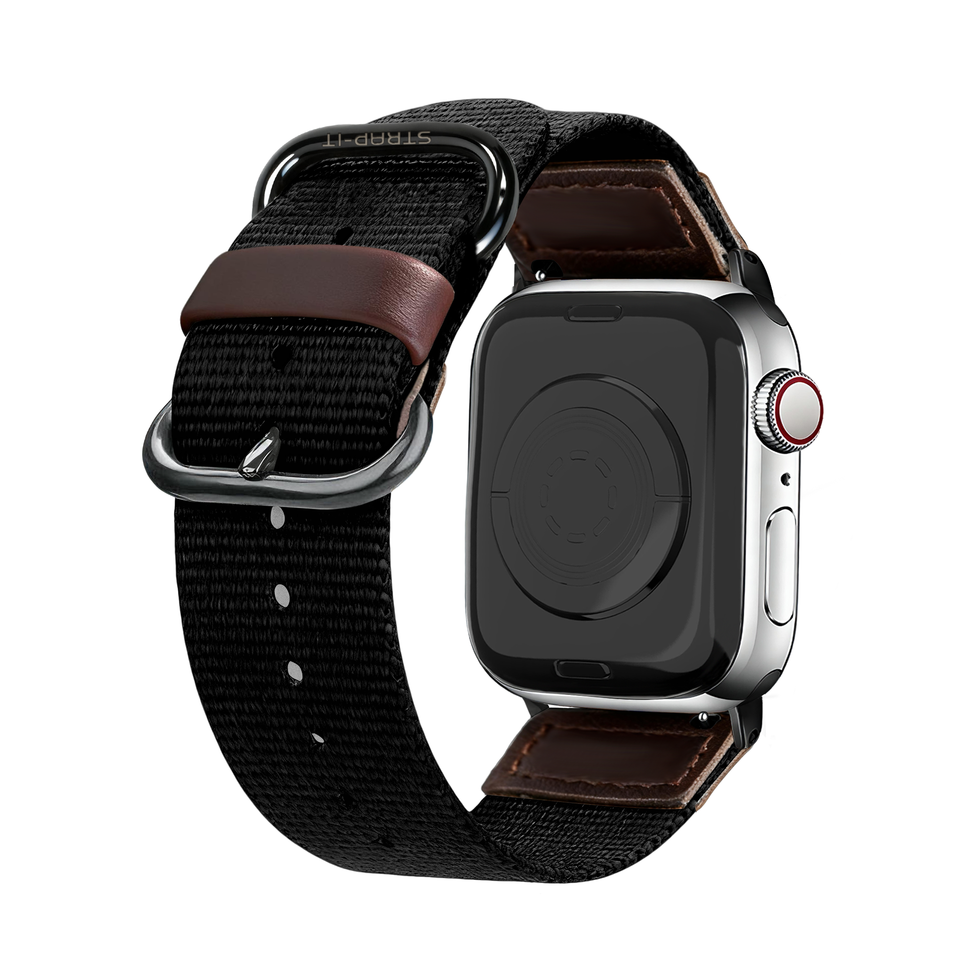 Apple Watch Ultra canvas bandje (zwart)